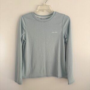 Calvin Klein Women's Long Sleeve 40+ Protection Moisture Wicking UPF Top